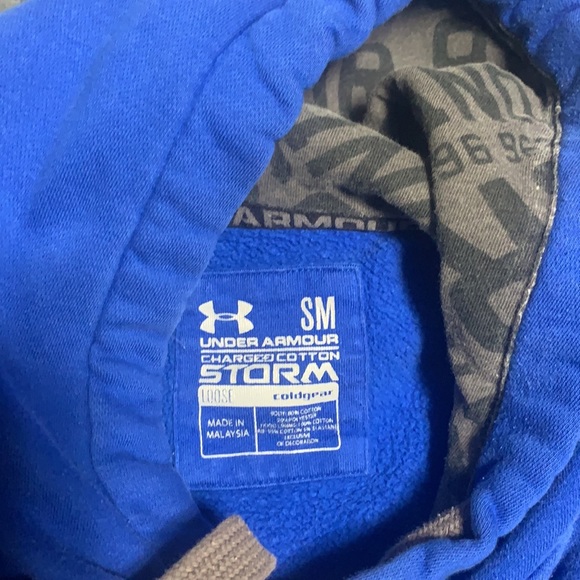 Underarm our blue cotton pullover - Picture 2 of 3